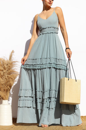 DD8188, OPEN BACK MAXI DRESS