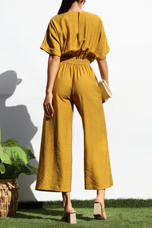 DD8121, V NECK LOOSE FIT JUMPSUIT