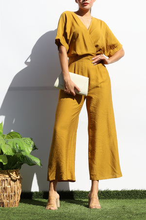 DD8121, V NECK LOOSE FIT JUMPSUIT