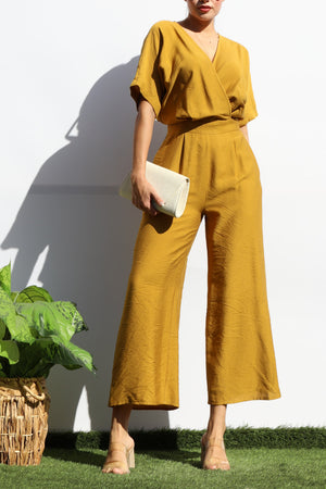 DD8121, V NECK LOOSE FIT JUMPSUIT