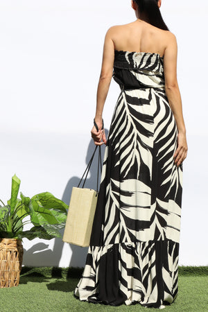 DD8160, FLORAL TUBE MAXI DRESS