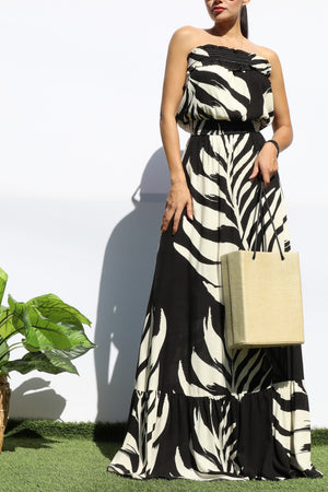 DD8160, FLORAL TUBE MAXI DRESS