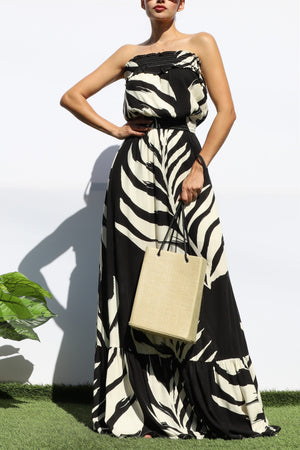 DD8160, FLORAL TUBE MAXI DRESS