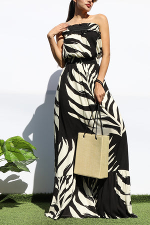 DD8160, FLORAL TUBE MAXI DRESS