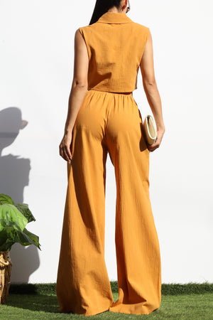 DD8157, BUTTON DOWN TOP AND PANTS SET