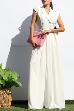 DD8130, LOOSE FIT TOP KNIT JUMPSUIT