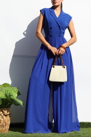 DD8130, LOOSE FIT TOP KNIT JUMPSUIT