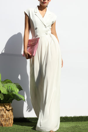 DD8130, LOOSE FIT TOP KNIT JUMPSUIT