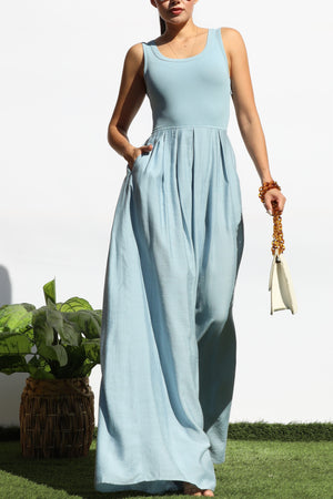 DD7951, TANK KNIT TOP JUMPSUIT