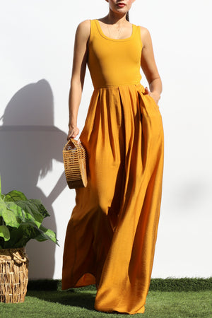 DD7951, TANK KNIT TOP JUMPSUIT