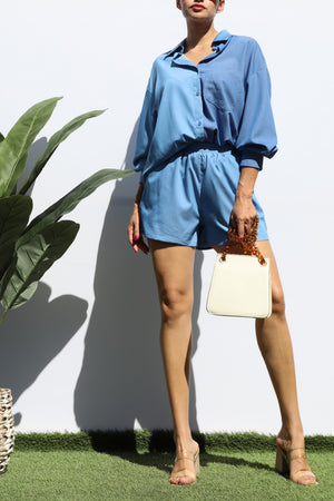 DD4835, LOOSE FIT SHIRT TOP AND SHORT PANT SET