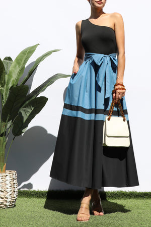 DD4996, ONE SHOULDER LONG DRESS