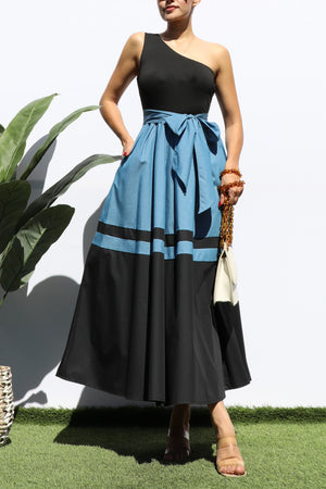 DD4996, ONE SHOULDER LONG DRESS