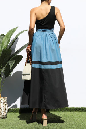 DD4996, ONE SHOULDER LONG DRESS