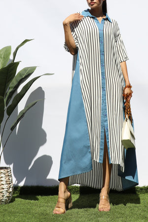 DD6172, BUTTON DOWN WOVEN SHIRT DRESS