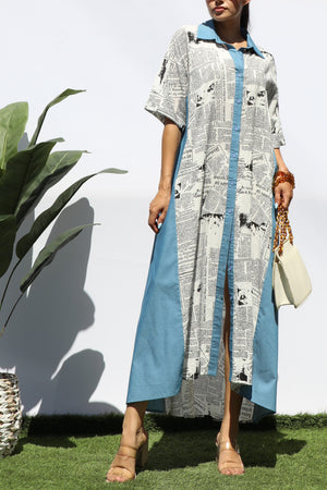 DD6172, BUTTON DOWN WOVEN SHIRT DRESS
