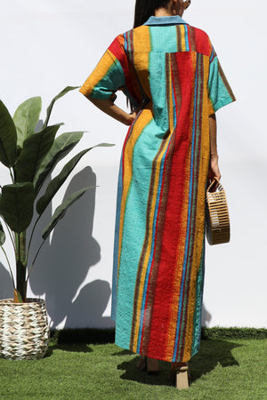 DD6172, BUTTON DOWN WOVEN SHIRT DRESS