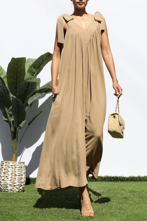 DD6388, LOOSE FIT V NECK JUMPSUIT