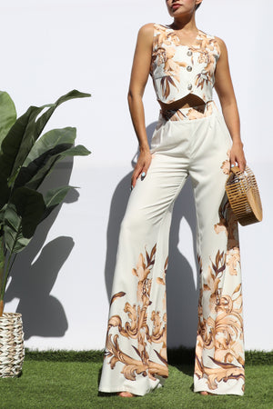 DD5145, PRINTED VEST AND PANT SET