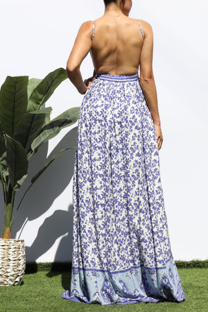 DD8360, BORDER PRINTED MAXI DRESS