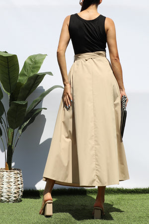 DD8271, TANK TOP POCKET MIDI DRESS