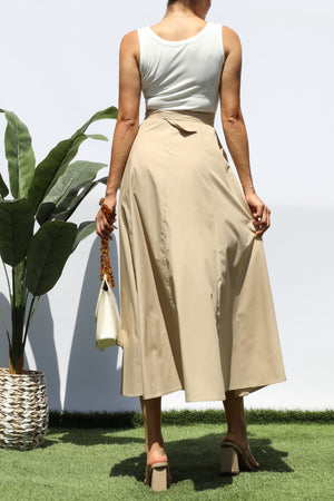 DD8271, TANK TOP POCKET MIDI DRESS