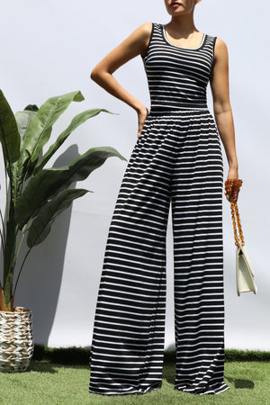 DD8233, STRIPED KNIT TOP AND PANT SET