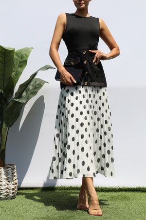 DD8220, POLKA DOT MIDI DRESS