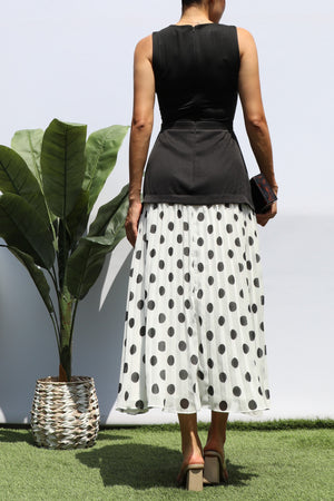 DD8220, POLKA DOT MIDI DRESS