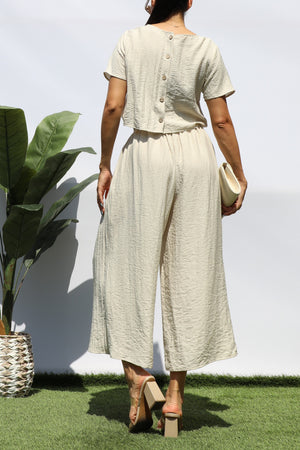 DD8212, LOOSE FIT PINTUCK JUMPSUIT