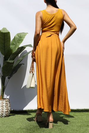 DD8272, TANK TOP POCKET MIDI DRESS