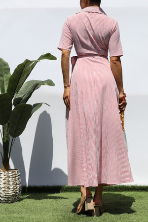 DD8137, WRAP WOVEN SHIRT DRESS