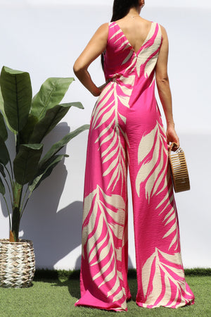 DD7990, LEAF LOOSE FIT JUMPSUIT