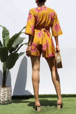 DD8279, TIE-FRONT LOOSE FIT ROMPER