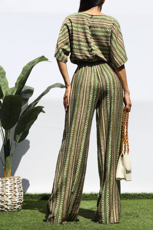 DD8361, STRIPED LOOSE FIT JUMPSUIT
