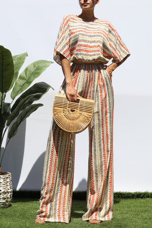 DD8361, STRIPED LOOSE FIT JUMPSUIT