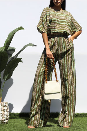 DD8361, STRIPED LOOSE FIT JUMPSUIT