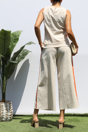 DD8307, SIDE TRIM LOOSE FIT TOP AND PANTS SET
