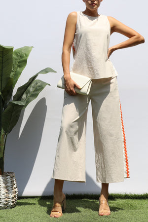 DD8307, SIDE TRIM LOOSE FIT TOP AND PANTS SET