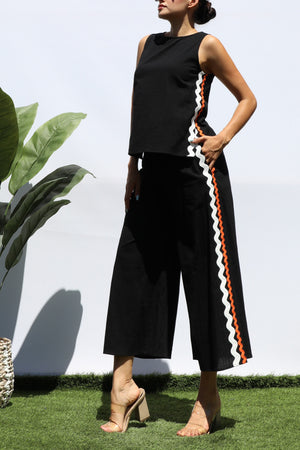 DD8307, SIDE TRIM LOOSE FIT TOP AND PANTS SET