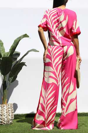 DD8308, LEAF LOOSE FIT TOP AND PANTS SET