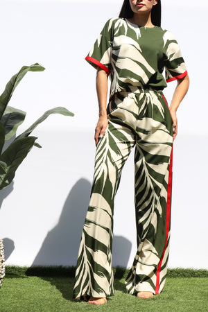 DD8308, LEAF LOOSE FIT TOP AND PANTS SET