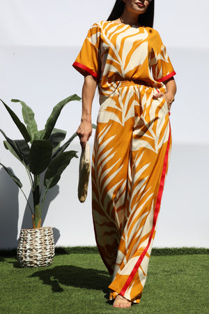 DD8308, LEAF LOOSE FIT TOP AND PANTS SET