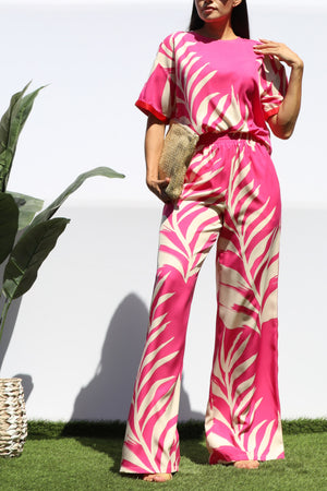 DD8308, LEAF LOOSE FIT TOP AND PANTS SET