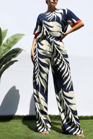 DD8308, LEAF LOOSE FIT TOP AND PANTS SET