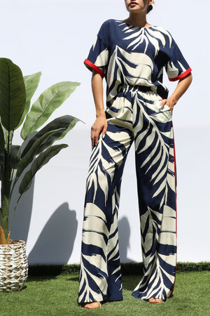 DD8308, LEAF LOOSE FIT TOP AND PANTS SET