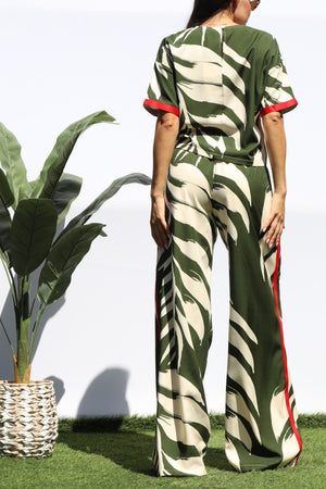 DD8308, LEAF LOOSE FIT TOP AND PANTS SET