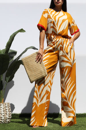 DD8308, LEAF LOOSE FIT TOP AND PANTS SET