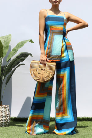 DD8321, PRINTED TOP AND PANTS SET