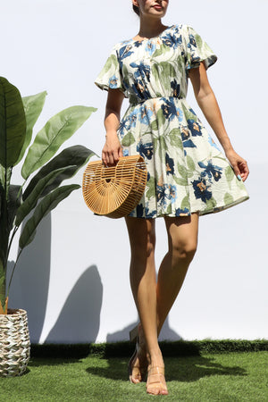 DD8326, PRINTED SWING MINI DRESS